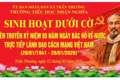 Sinh hoạt dưới cờ tuyên truyền kỉ niệm 85 năm ngày Bác Hồ về nước trực tiếp lãnh đạo cách mạng Việt Nam ( 28/1/1941- 28/1/2026)